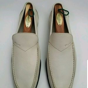 Men's Salvatore Ferragamo White Loafers 7.5